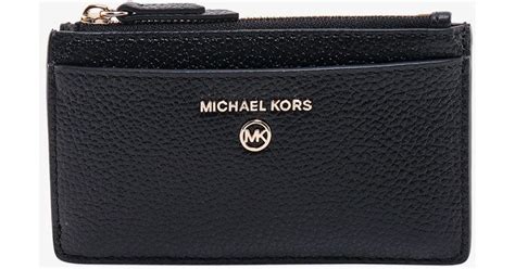 michael kors card wallet black|Michael Kors card wallets women's.